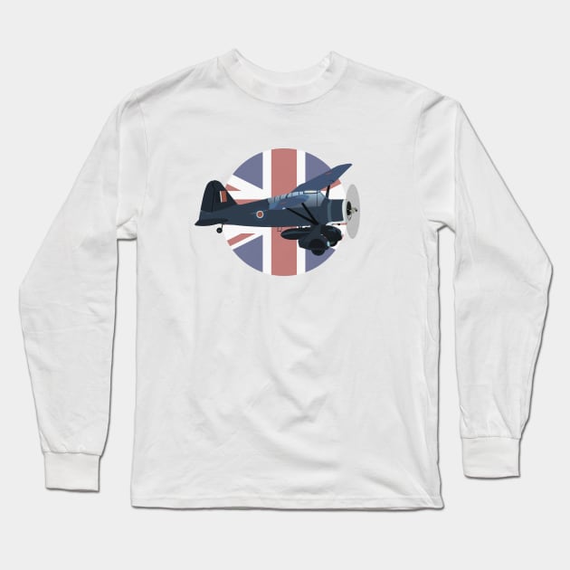 Lysander British WW2 Airplane Long Sleeve T-Shirt by NorseTech